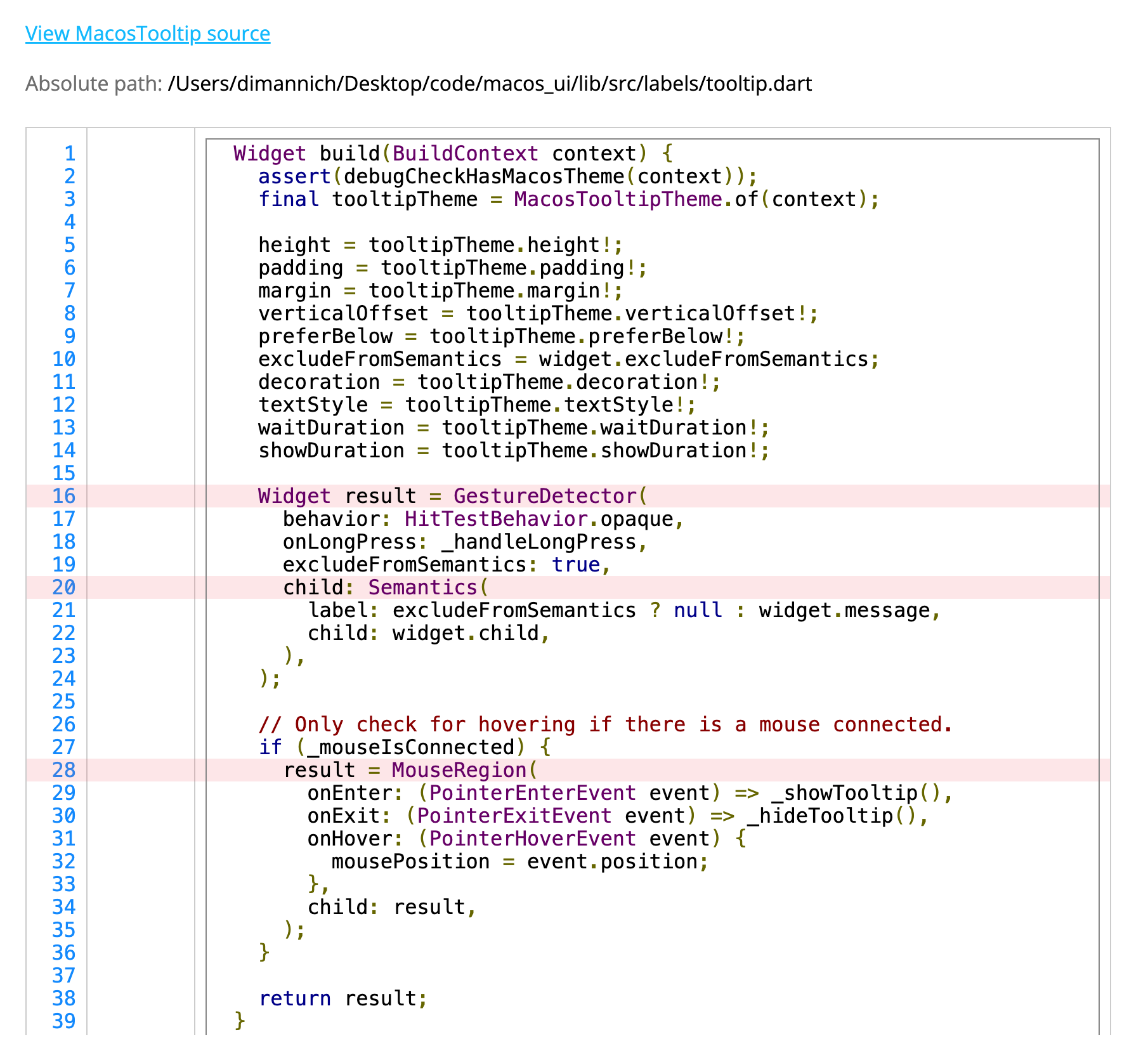 Highlighted subtree example
