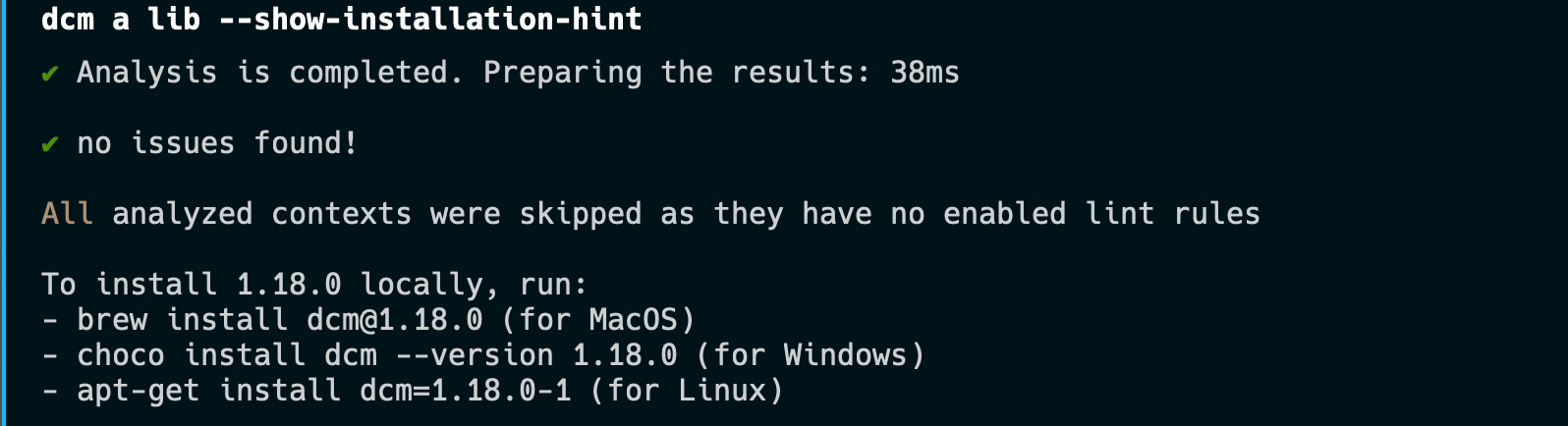 Installation Hint
