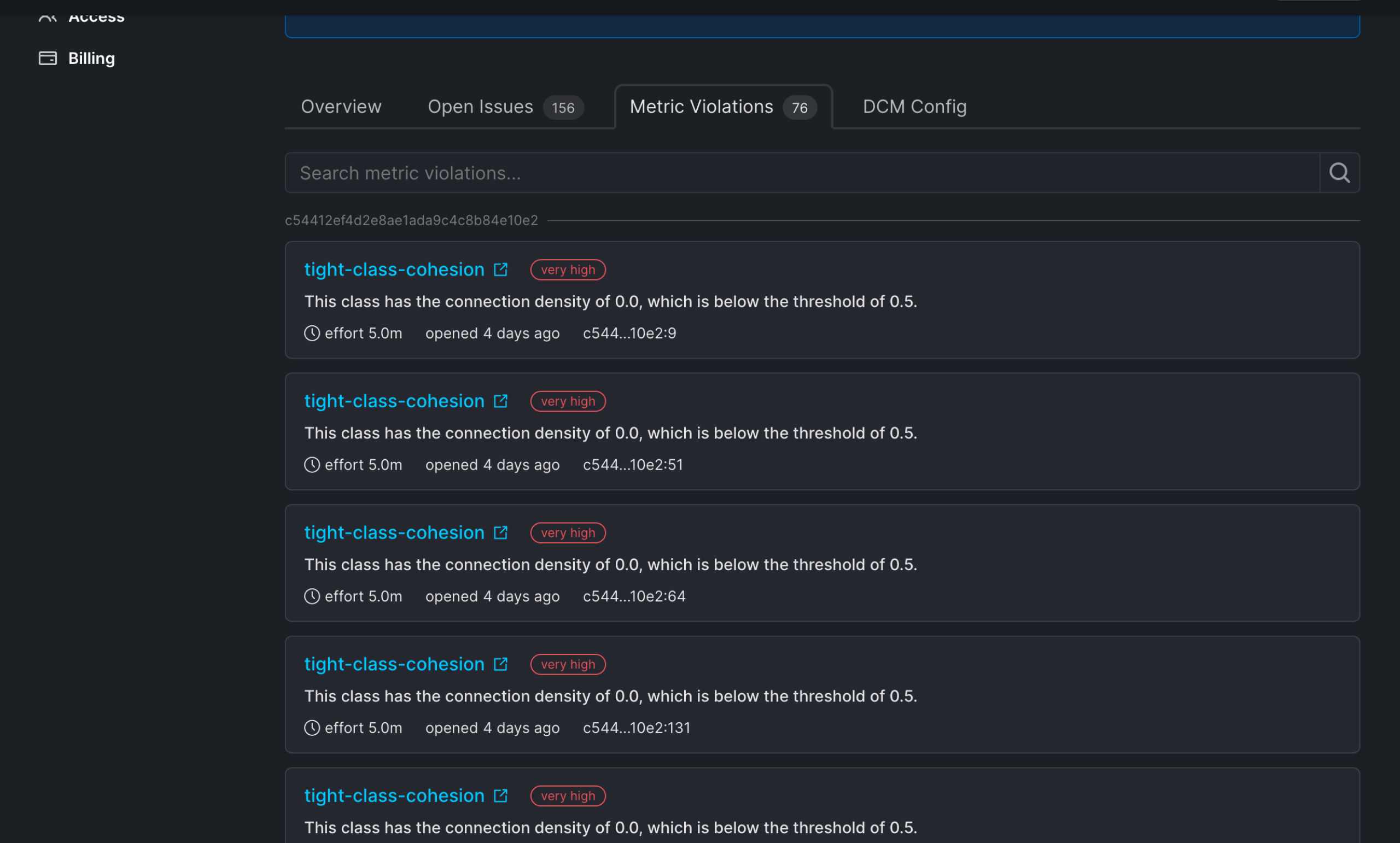 Project Metrics