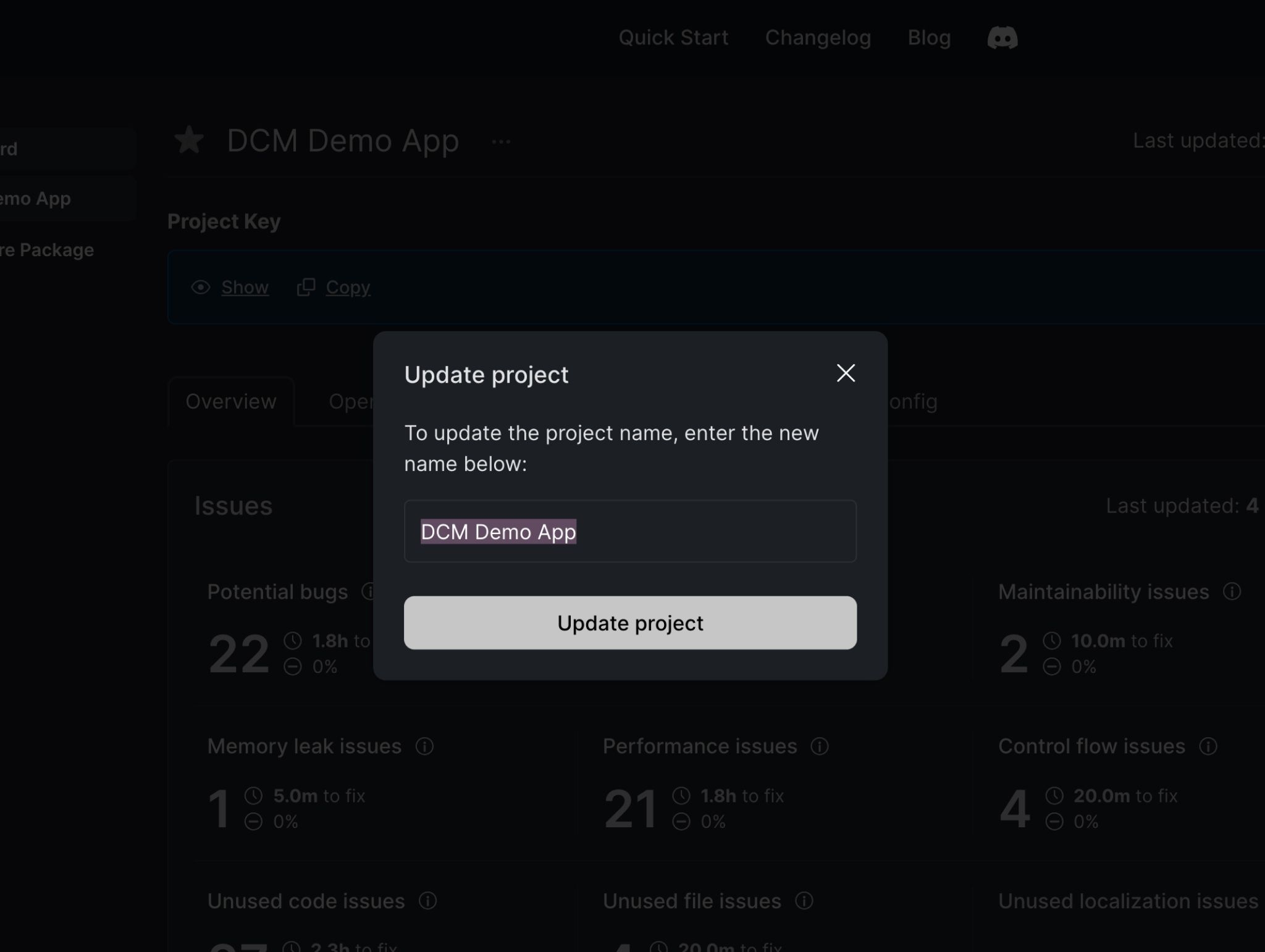 Update Project