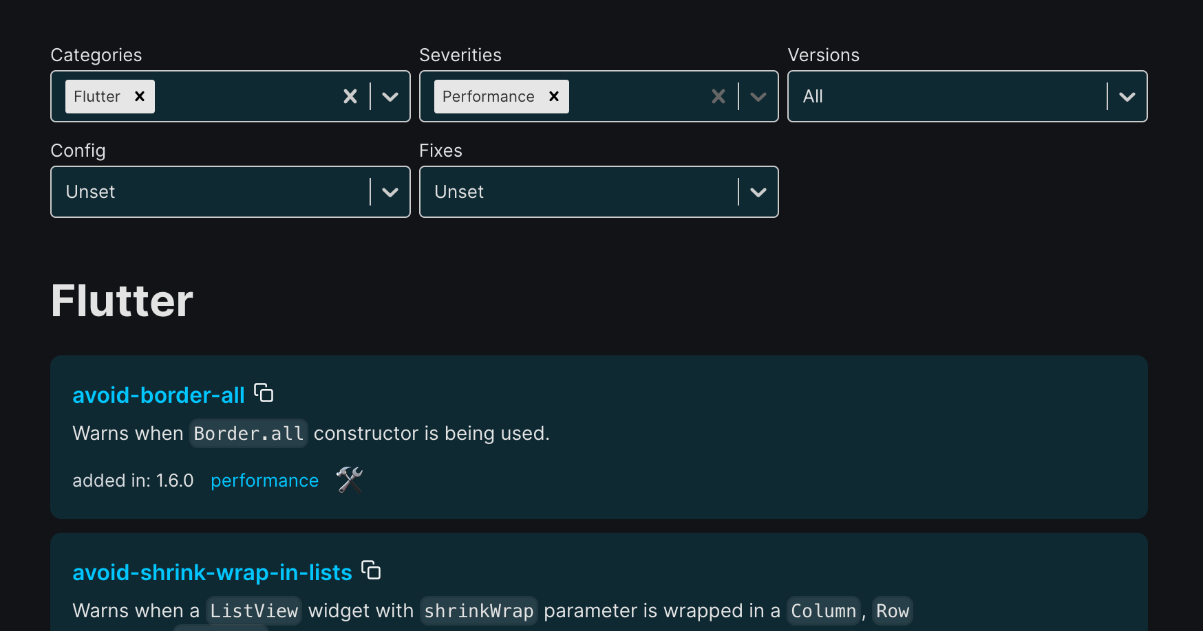 Website Filters