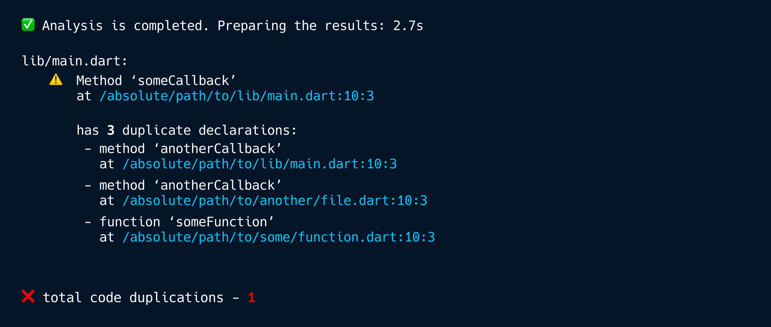 Code duplication