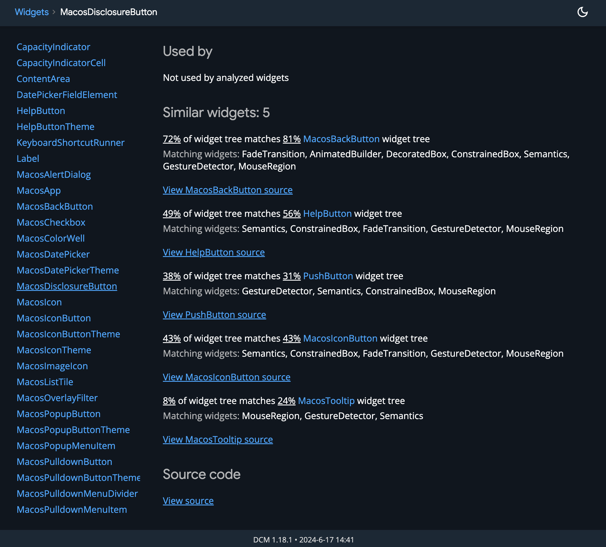 Similarity report
